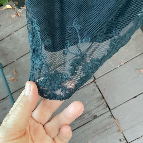 ☃️ Lanvie lightweight Christmas sweater vest cascade zipper front tunic length S - Picture 11 of 15